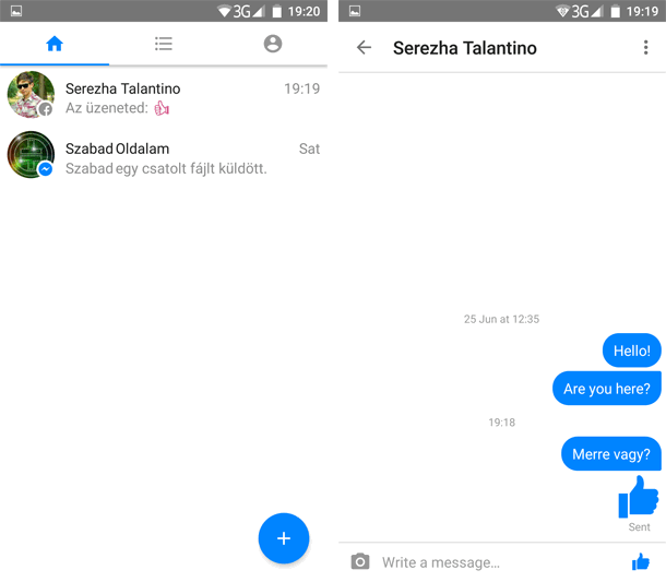 Facebook Messenger Lite letölt&eacute;s Androidra